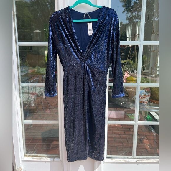 Anthropologie Sequin Twist Front Dress NWT - Picture 11 of 14